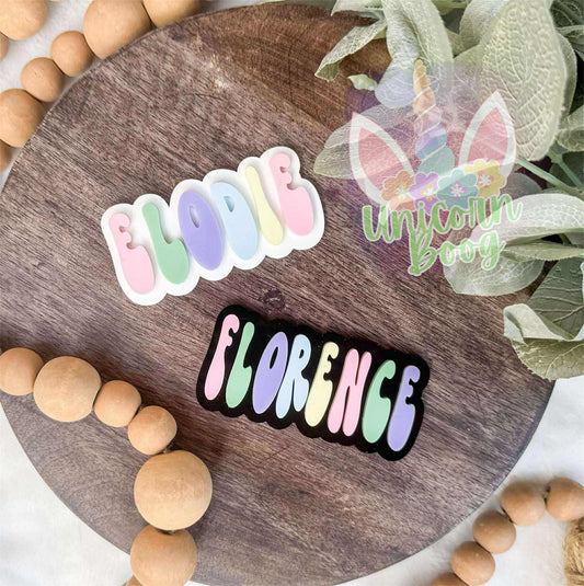 Pastel Name Clip